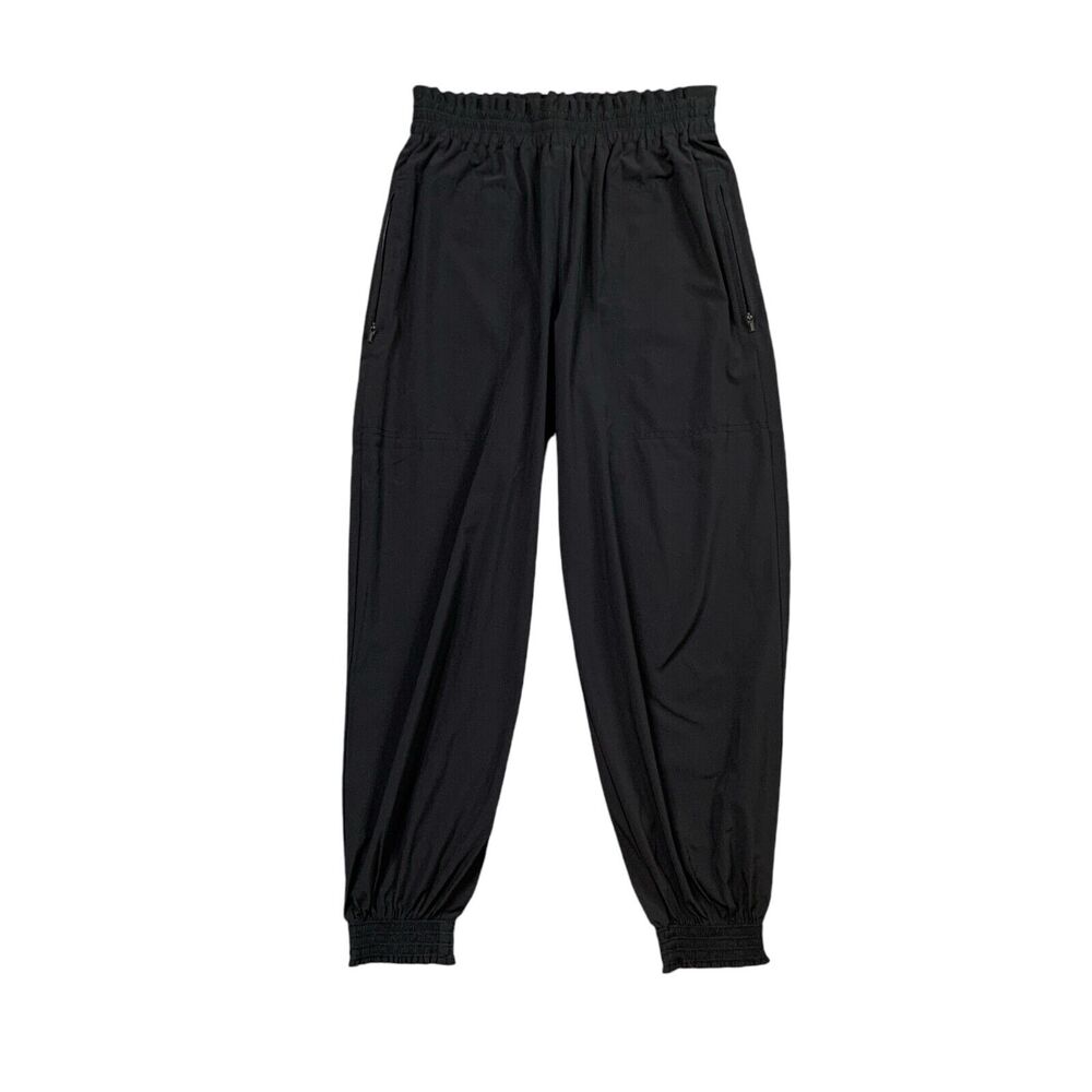 Athleta Jogger Womens 2 Black Savannah Elastic Waist Cuff Featherweight Pants